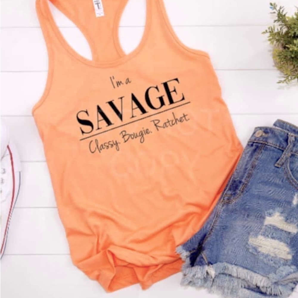 Customized Savage Tank Tops